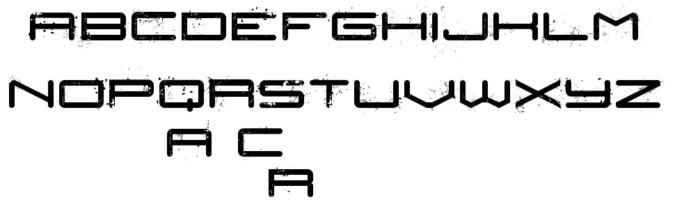 Car Crashfont specimens