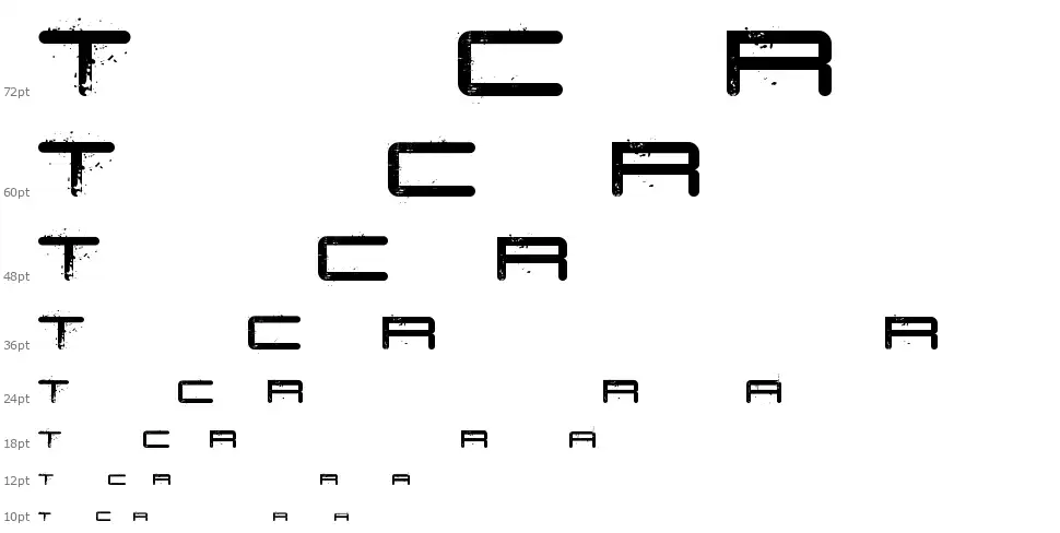 Car Crashfont waterfall