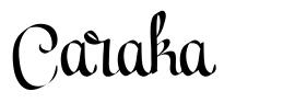 Caraka шрифт