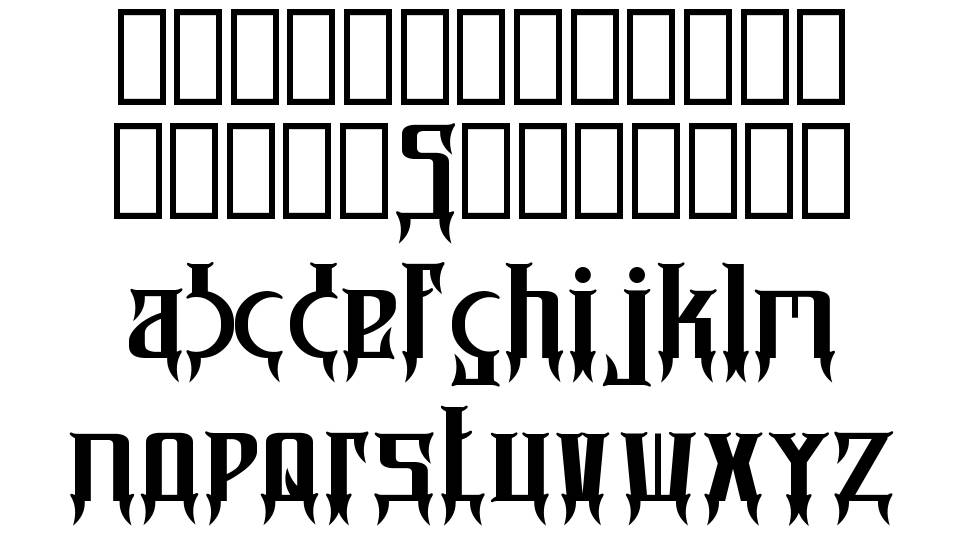 Carannorov / Sigil font specimens