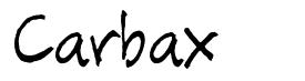 Carbax font