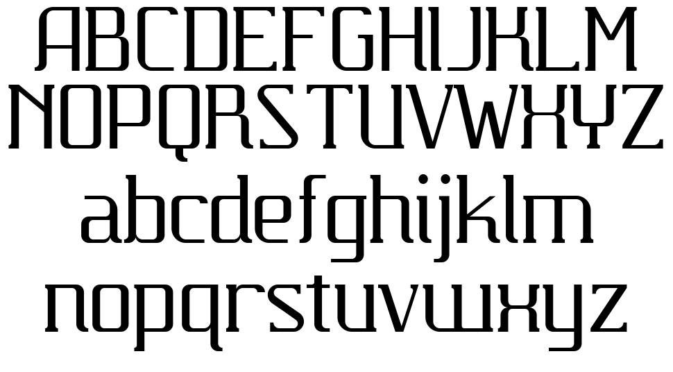 Carbona font specimens