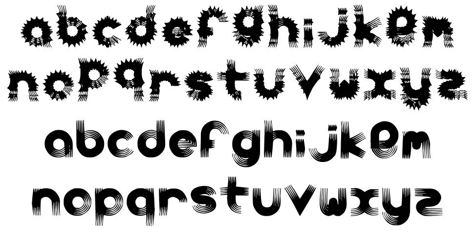 Carbonchaos font Örnekler