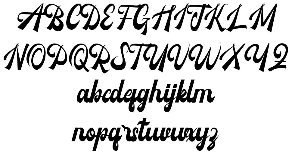 Carbondale font Örnekler