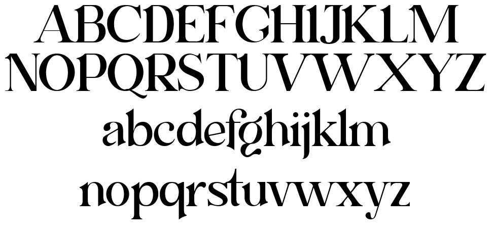 Carizo font Örnekler