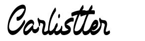 Carlistter шрифт