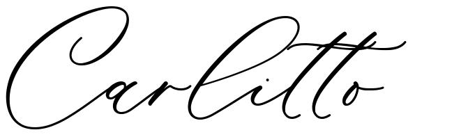 Carlitto шрифт
