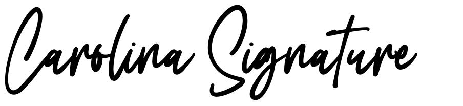 Carolina Signature шрифт