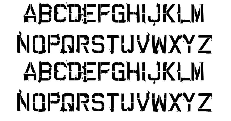 Cartaz 字形 标本