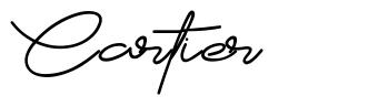 Cartier шрифт