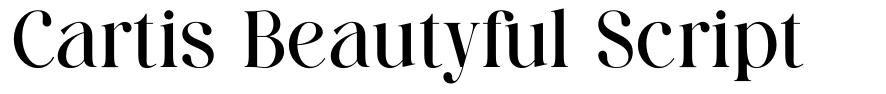 Cartis Beautyful Script font