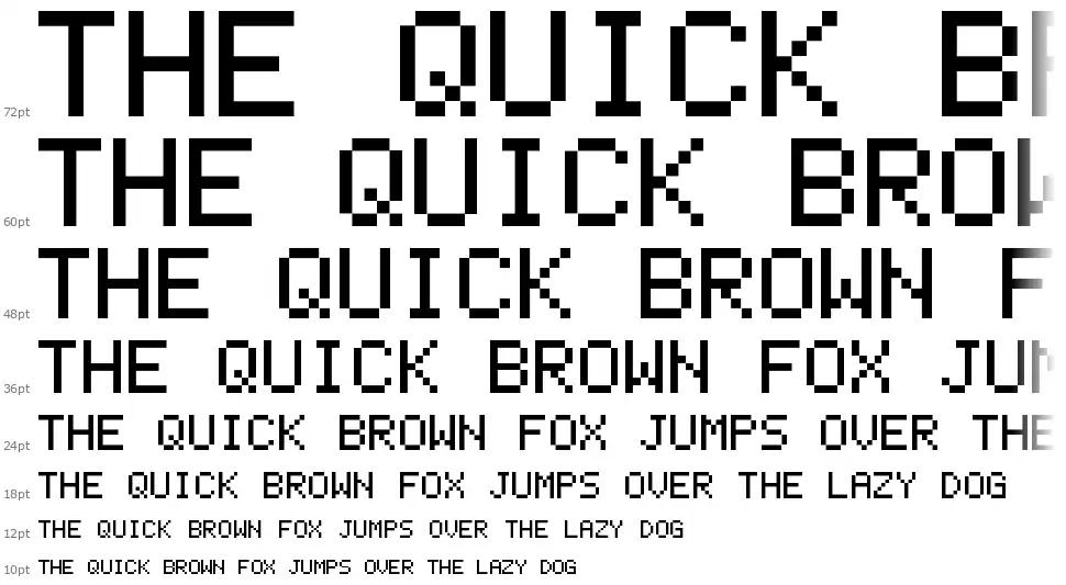 Casio FX-702P font Waterfall