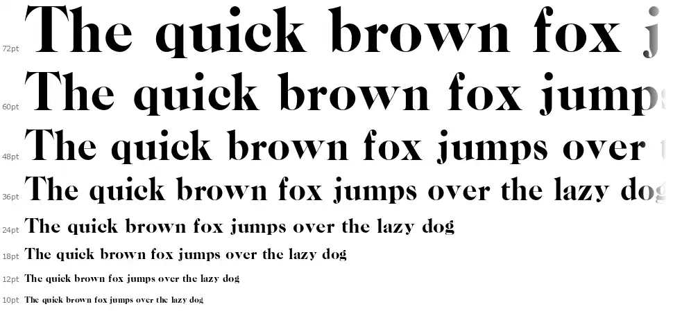 Caslon CPfont waterfall