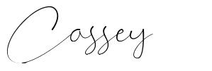 Cassey font