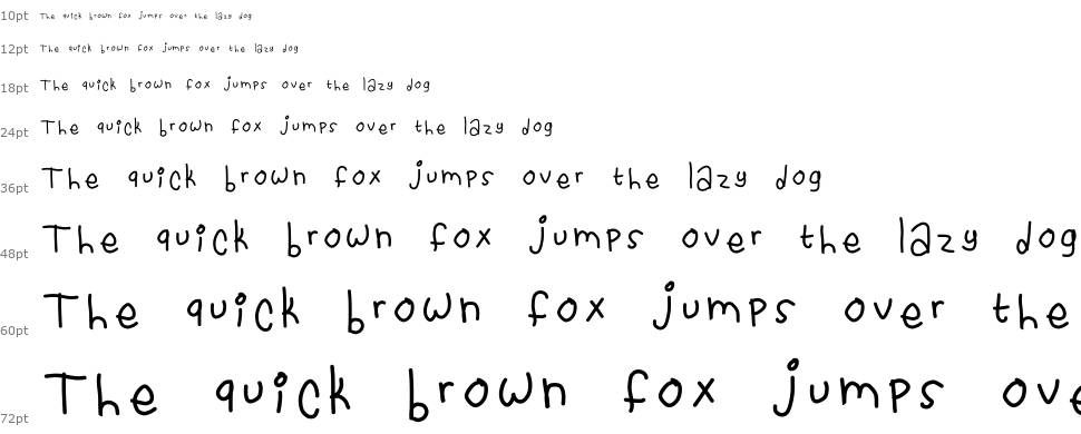 Cassidy Loves You font Waterfall
