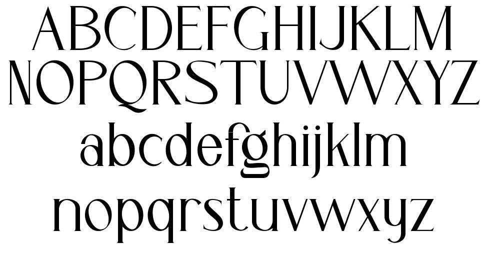 Cassiopeia font specimens