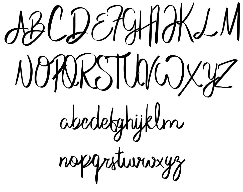 Casstino font Örnekler
