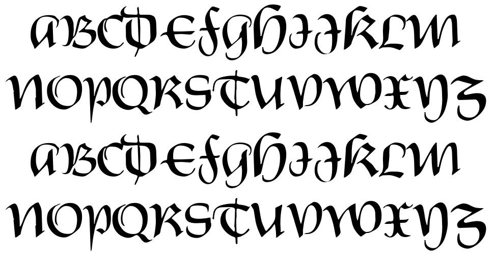 Castiglione フォント 標本