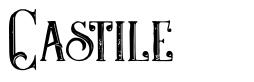Castile шрифт