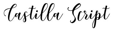 Castilla Script schriftart