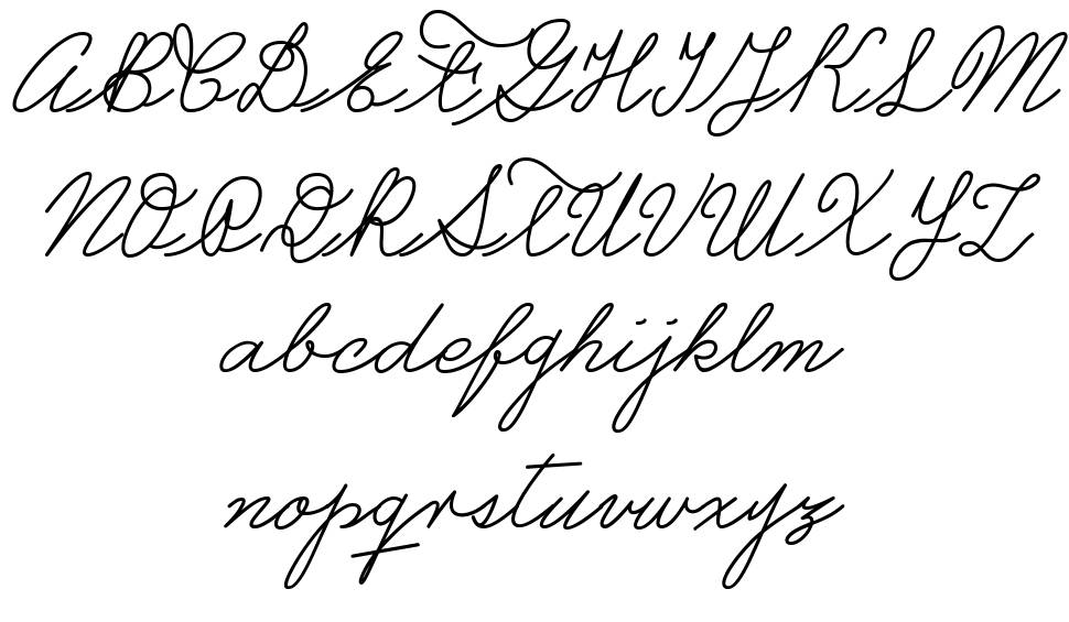 Castro Script font specimens