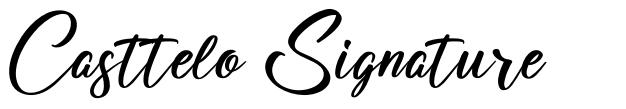 Casttelo Signature font