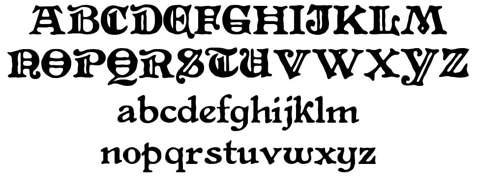 CAT Altenglisch шрифт Спецификация