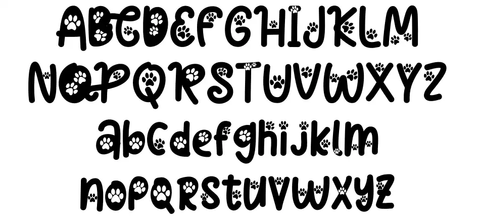 Cat Paw Font By Bearytype FontRiver