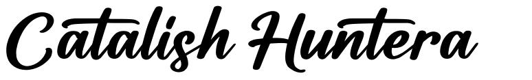 Catalish Huntera шрифт