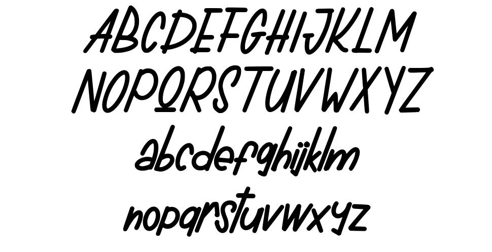 Catars font specimens