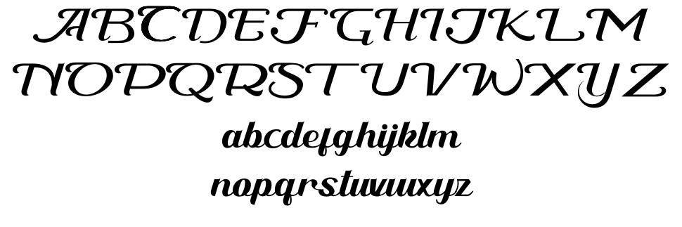 Cathena font Örnekler