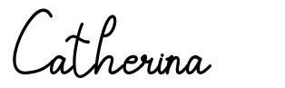 Catherina шрифт