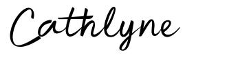 Cathlyne 字形