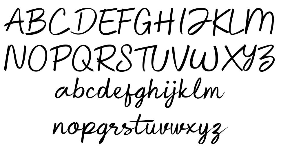 Cathlyne font specimens
