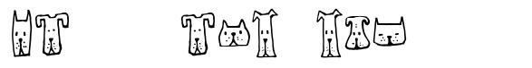 Cats and Dogs 字形