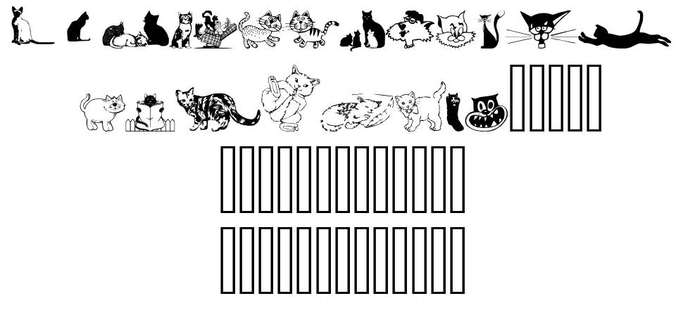 Cats CSP písmo Exempláře