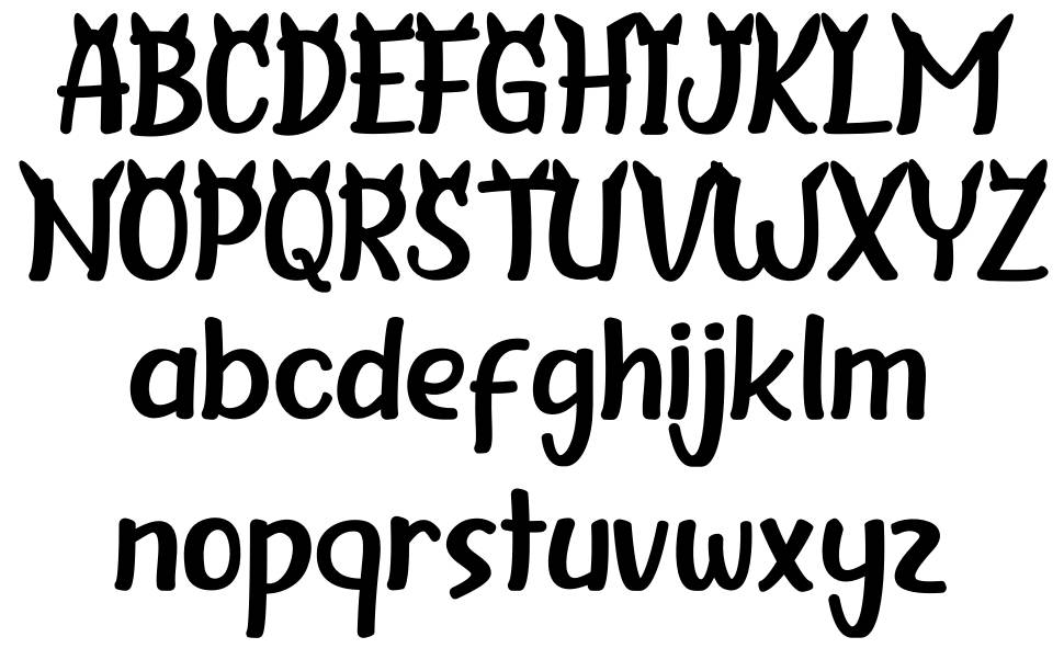Cattino font Örnekler