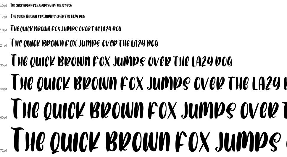Catty Smile font Waterfall