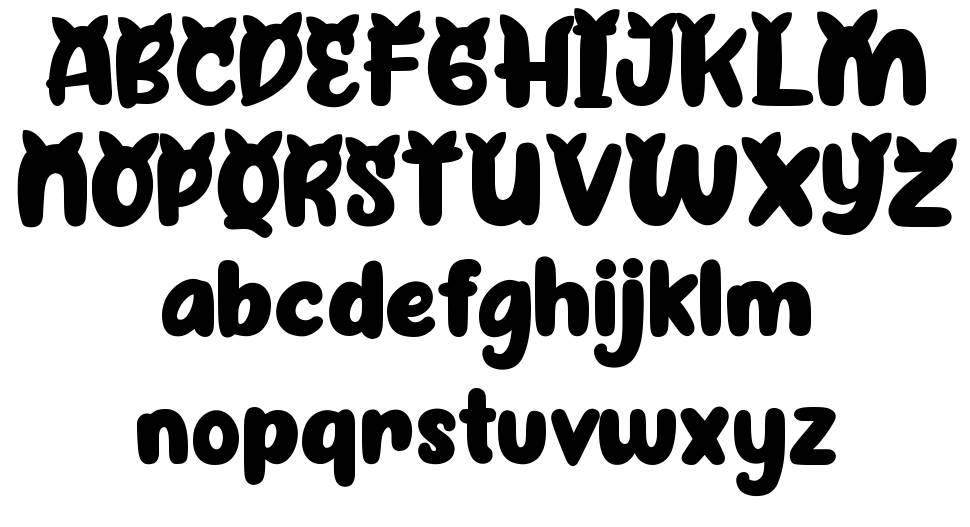 Cattyla font specimens