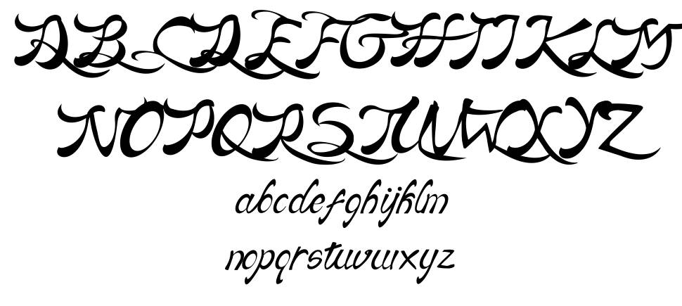 Catumbiry font Örnekler
