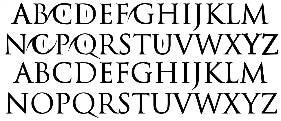 Catwomanfont specimens