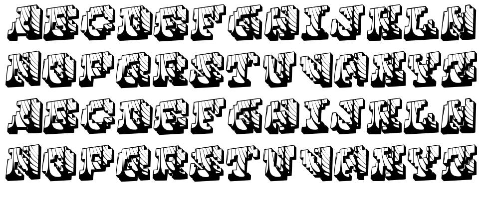Cauterise font specimens