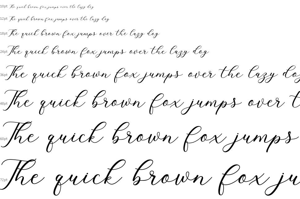 Cavilay Script font Waterfall