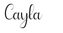 Cayla font