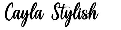 Cayla Stylish font