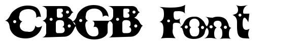 CBGB Font 字形