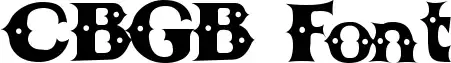 CBGB Font