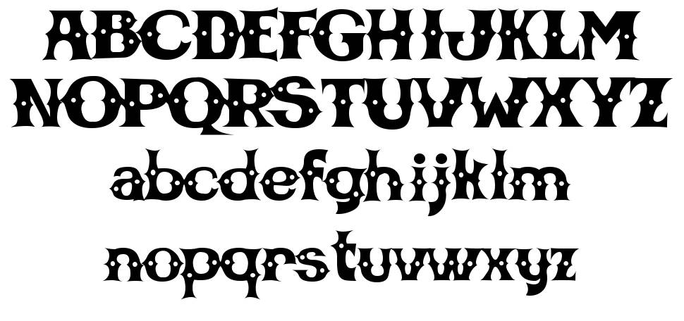 CBGB Font písmo Exempláře