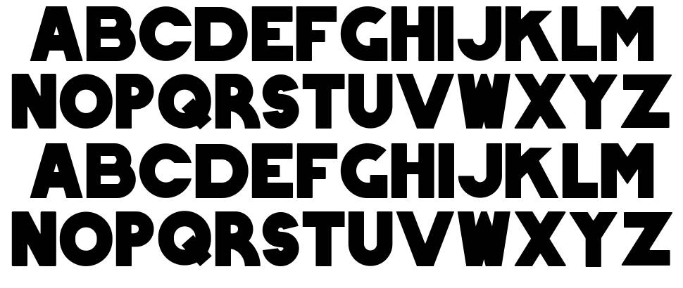 CC Fat font specimens