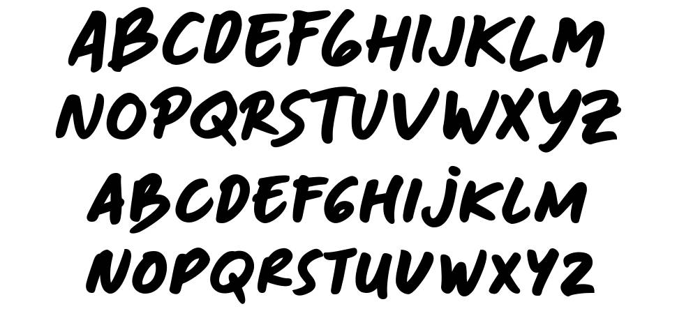 Cecep's Handwriting font specimens